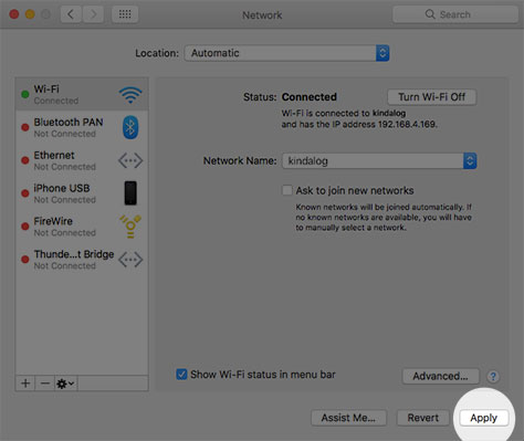 Thay đổi DNS trên macOS