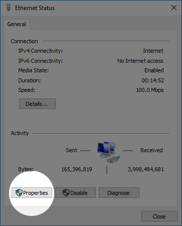DNS trên Windows 10